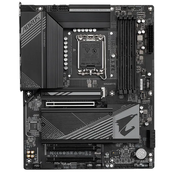 GIGABYTE B760 AORUS ELITE, LGA1700, B760, 4*DDR5, 4*SATA, 3*M.2, 5*USB 3.2, 4*USB 2.0, Type-C, 3*PCIx16, HDMI+DP, ATX