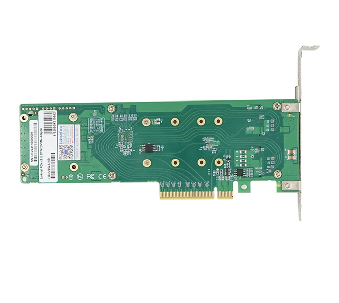 LR-Link M.2 NVMe RAID Adapter PCIe 3.0 x8, 2 x M.2 NVMe Ports, RAID 0, 1 supported