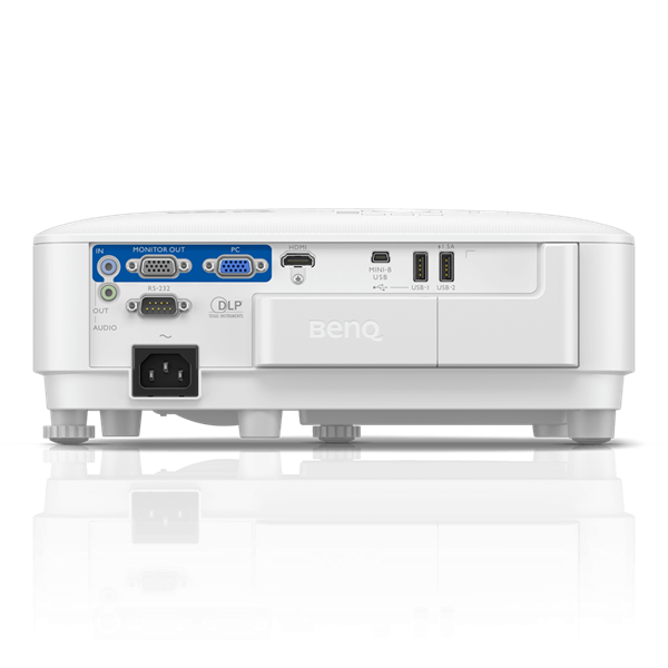 BenQ Projector EW600 DLP, 1280x800 WXGA, 3600 AL SMART, 1.1X, TR 1.55~1.7, HDMIx1, VGA, USBx2, wireless projection, 5G WiFi/BT, (USB dongle WDR02U inc) Android, 16GB/2GB, White