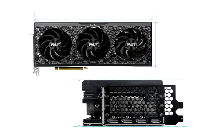 PALIT NED4090S19SB-1020G RTX4090 GAMEROCK OC 24GB GDDR6X 384bit 3-DP HDMI