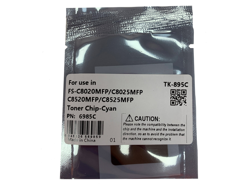 Чип картриджа TK-895 для KYOCERA FS-C8020MFP/8025MFP/8520MFP/8525MFP (CET) Cyan, 6000 стр., CET6985C