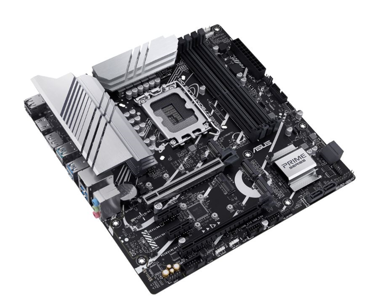 ASUS PRIME Z790M-PLUS D4, LGA1700, Z790, 4*DDR4, 4*SATA, 3*M.2, 6*USB 3.2, 2*USB 2.0, Type-C, 2*PCIx16, 2*PCIx1, HDMI+DP, mATX