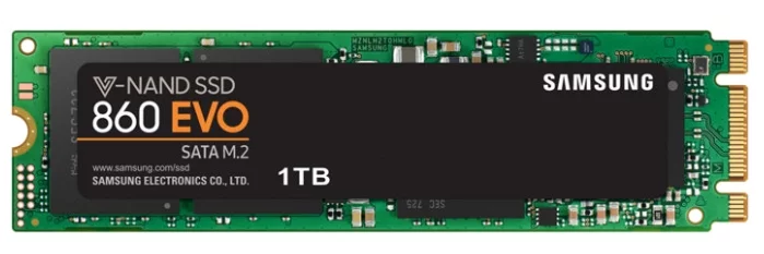 SSD M.2 2280 (SATA) 1Tb Samsung 860 EVO (R550/W520MB/s) (MZ-N6E1T0BW) 1year