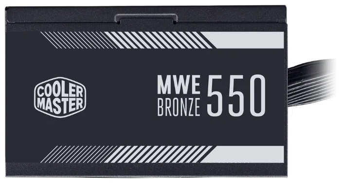 Cooler Master MWE Bronze, 550W, ATX, 120mm, 6xSATA, 2xPCI-E(6+2), APFC, 80+ Bronze
