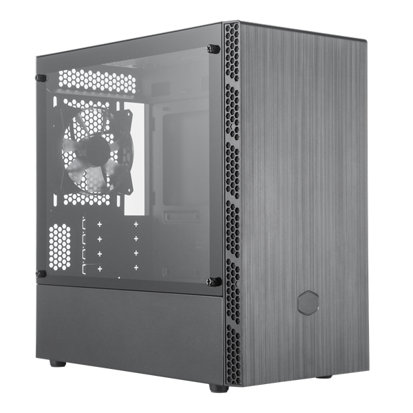 Cooler Master MasterBox MB400L, 2xUSB3.0, 1x120 Fan, w/o PSU, w/o ODD, TG, Black, mATX