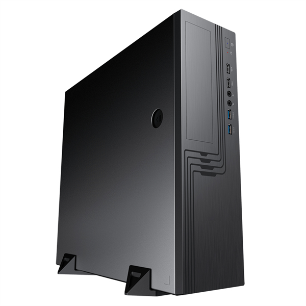Slim Case Powerman EL555 Black PM-450TFX,80+Bronze U3.0*2+U2*2+2*combo Audio: fan 9cm; intrusion switch mATX, Mini-ITX