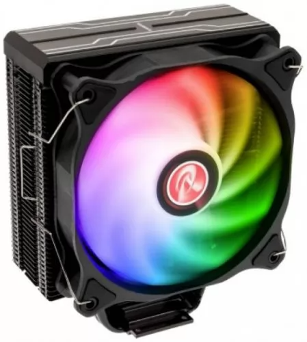 Raijintek ELEOS 12 EVO RBW (120x120x25mm fan, 6 heatpipes, TDP 200W, PWM, 800-1800RPM, 28 dBA, ARGB LED, hydraulic bearing, all sockets)