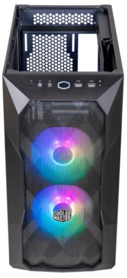 Cooler Master MasterCase TD300 Mesh, USB3.0x2, 2x120ARGBFans, Black, mATX, w/o PSU