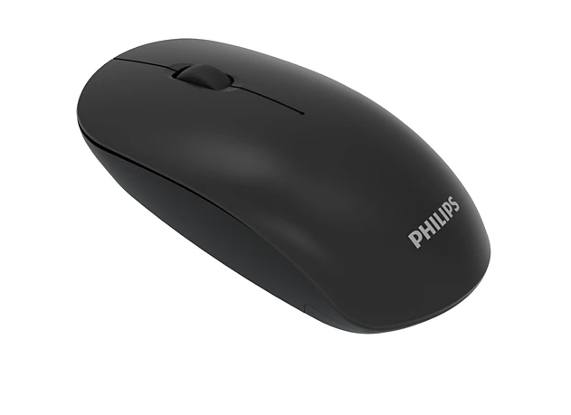 Philips Беспроводная Мышь SPK7315, 2,4 GHz , 3 кноп., 1600dpi, бесшумная, Чёрный