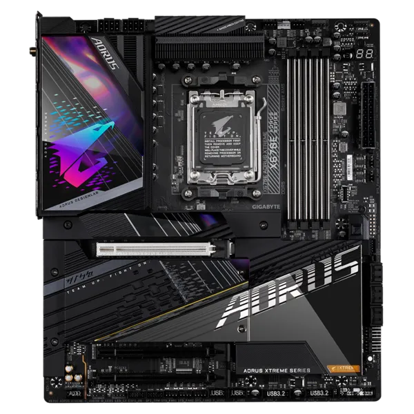 GIGABYTE X670E AORUS XTREME, AM5, X670, 4*DDR5, 6*SATA, 4*M.2, 6*USB 3.2, 4*USB 2.0, Type-C, 3*PCIx16, HDMI+DP, ATX