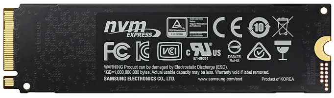 SSD M.2 (PCI-E NVMe) 500Gb Samsung 970 EVO plus (R3500/W3200MB/s) (MZ-V7S500BW) 1year