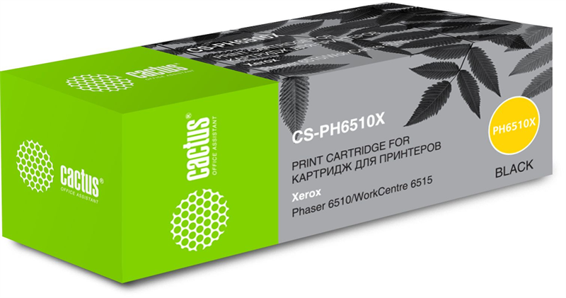 Cactus CS-PH6510X 106R03488 черный (5500стр.) для Xerox Phaser 6510/WC6515
