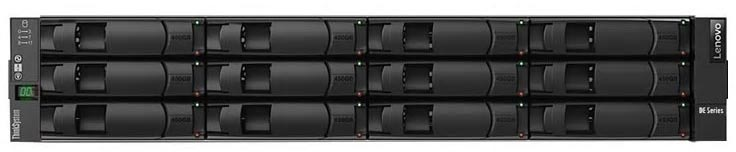 Lenovo TCH ThinkSystem DE120S Expansion Enclosure Rack 2U, noHDD LFF (up to 12), 4x1m MiniSAS HD 8644/MiniSAS HD 8644 cables,2x 1.5m power cables, 2x913W p/s (to expand DE2000H/DE4000H)