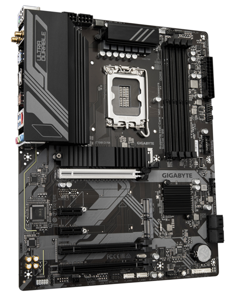 GIGABYTE Z790 D AX, LGA1700, Z790, 4*DDR5, 4*SATA, 4*M.2, 5*USB 3.2, 2*USB 2.0, Type-C, 3*PCIx16, 1*PCIx1, HDMI+DP, ATX