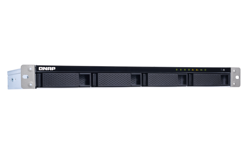 QNAP CHANNEL 1U/4bay QC 1,7GhzCPU/2Gb(upto8Gb)/upto 16HDD with TL-R1200C-RP/SATA(3,5" 2,5")/ 4xUSB3.2/2x1GbE 1x10GbE(SFP+)/iSCSI/1xPS/no rail(RAIL-B02)/2YW TS-431XEU-2G-EU-RU