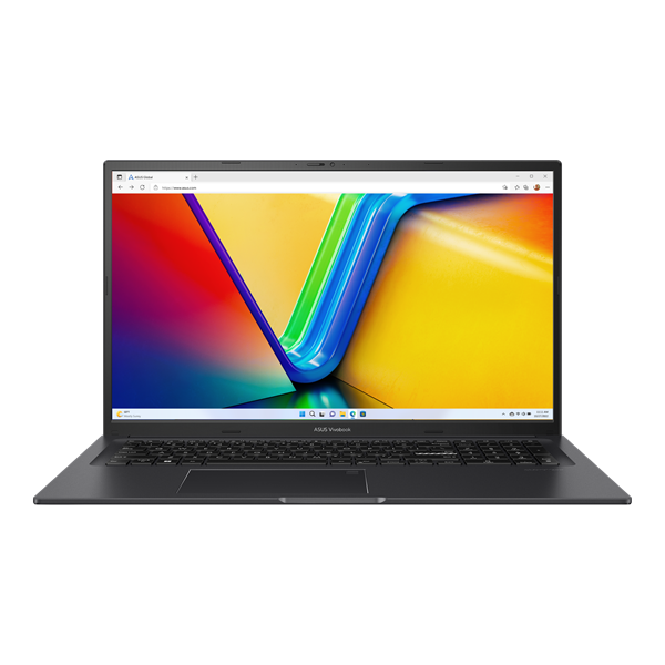 ASUS Vivobook 17X K3704VA-AU100W Core i5-13500H Processor/DDR4 8GB/512GB M.2 SSD /17.3" FHD IPS (1920 x 1080)/WIN11 HOME RUS/Indie Black/2,1Kg/RU_EN_Keyboard