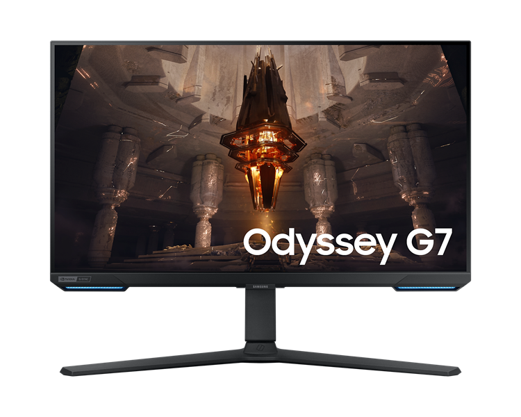 Samsung 28" Odyssey G7 S28BG700EI IPS LED 16:9 3840x2160x144Hz 1ms 300cd 1000:1 178/178/ 2*HDMI DP 2xUSB3.0 Smart TV Tizen™ WiFi5 BT5.2 Tilt Swiv HAS Pivot Spk VESA Black