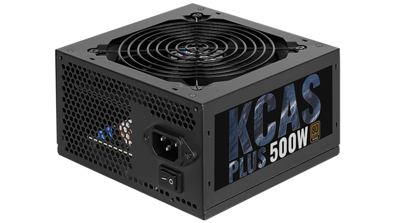 Aerocool KCAS PLUS 500W <80+ Bronze, ATX12V 2.4, 20+4P, 4+4P, PCIe 6+2P x2, PATA x4, SATA x7>