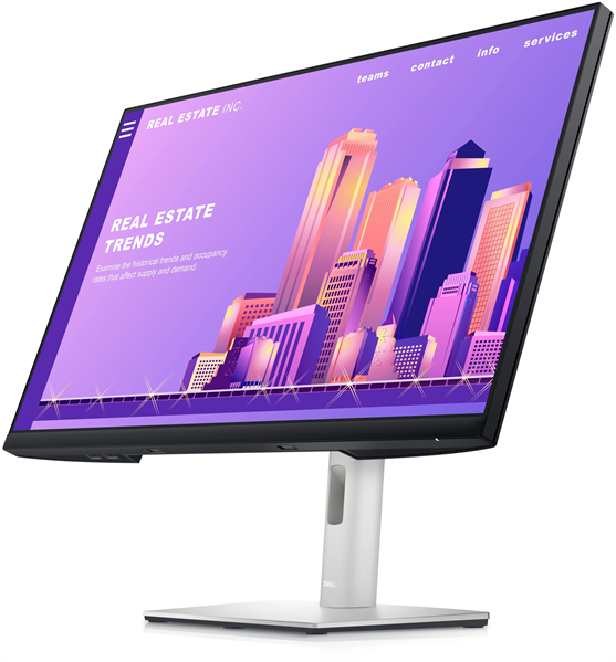 Dell 27" P2722H S/BK (IPS; 16:9; 300cd/m2; 1000:1; 5ms; 1920x1080x60Hz; 178/178; VGA; DP; HDMI; 5xUSB; HAS; Tilt; Swiv; Pivot; VESA)