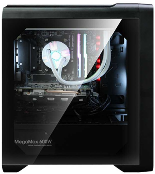 ZALMAN M3 PLUS RGB, MATX, BLACK, WINDOW, 2x3.5", 3x2.5", 1xUSB2.0, 1xUSB3.0, FRONT 3x120mm RGB, REAR 1x120mm