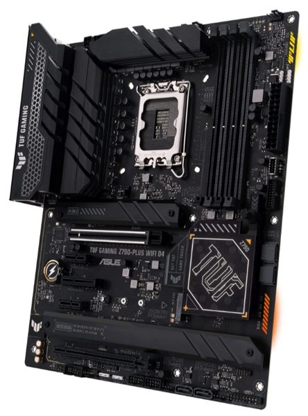 ASUS TUF GAMING Z790-PLUS WIFI D4, LGA1700, Z790, 4*DDR4, 4*SATA, 4*M.2, 6*USB 3.2, Type-C, 2*PCIx16, 1*PCIx4, 2*PCIx1, DP+HDMI, ATX; 90MB1CR0-M0EAY0