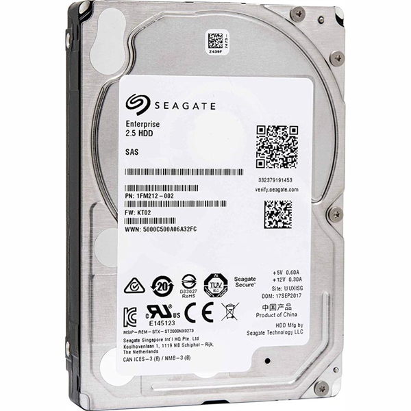 Infortrend Seagate Enterprise 3.5" HDD SAS 12Gb/s, 18TB, 7200RPM, (ST18000NM004J,MG10SCA18TE,WUH721818AL5204) 4 in 1 Packing 1YW