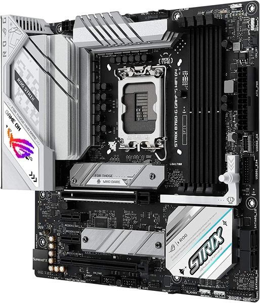 ASUS ROG STRIX B760-G GAMING WIFI D4, LGA1700, B760, 4*DDR4, 4*SATA, 2*M.2, 3*USB 3.2, 4*USB 2.0, Type-C, 2*PCIx16, 2*PCIx1, DP+HDMI, ATX; 90MB1DE0-M0EAY0