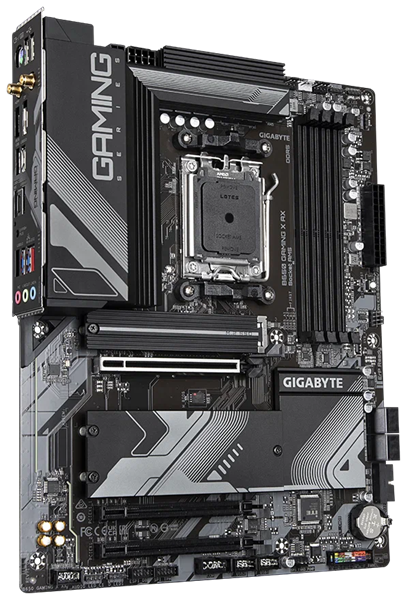 GIGABYTE B650 GAMING X AX, AM5, B650, 4*DDR5, 4*SATA, 3*M.2, 4*USB 3.2, 3*USB 2.0, Type-C, 3*PCIx16, HDMI+DP, ATX
