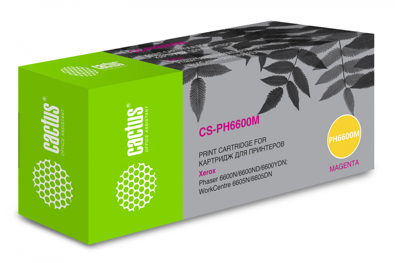 Cactus CS-PH6600М 106R02234 пурпурный бар.в компл. (6000стр.) для Xerox Ph 6600 /WC 6605