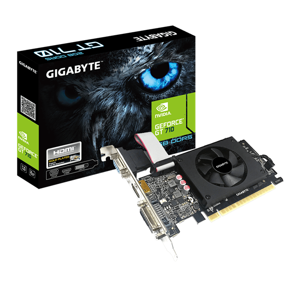 GIGABYTE GT710 2GB LP//GT710, HDMI, DVI, VGA, 2G,D5
