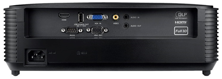 Optoma H185X Home Entertainment /Cinema (DLP,WXGA 1280x800, 3700Lm, 28000:1, HDMI, VGA, Composite video, Audio-in 3.5mm, VGA-OUT, Audio-Out 3.5mm, 1x10W speaker, 3D Ready, lamp 6000hrs, Black, 3.03kg)