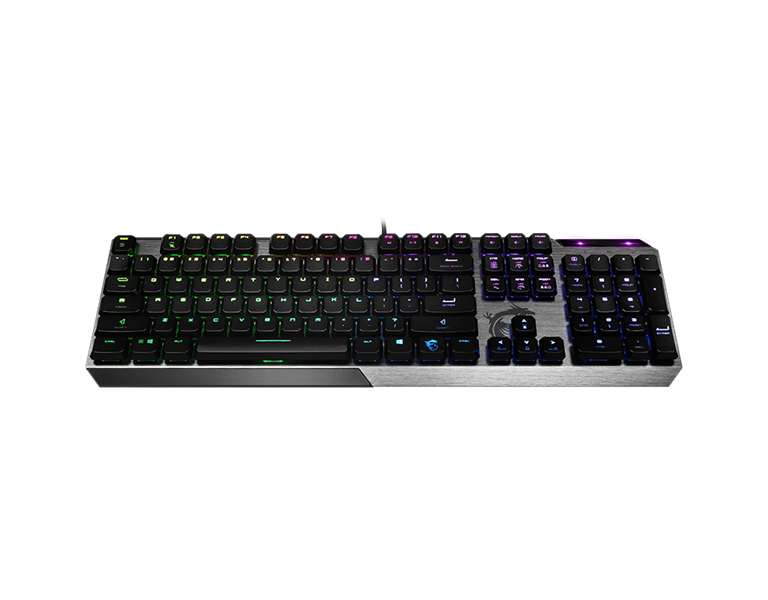 Gaming Keyboard MSI VIGOR GK50 LOW PROFILE, Wired, Mechanical, with Kailh Low Profile Tactile Keys, Floating Key Design, RGB, Black