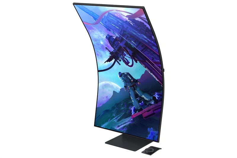 Samsung 55" Odyssey Ark S55CG97WNI VA curved 3840x2160 1ms 600cd MegaDCR 178/178 HDMI*3 DP USB-hub FreeSync 165Hz MM Dolby Atmos HDR10+ SmartTV Tizen WiFi5 LAN AMD FreeSync HAS Pivot Swivel VESA Black