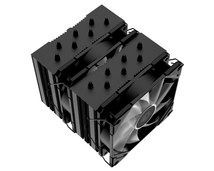 ID-COOLING SE-207-XT ARGB LGA20XX/1700/1200/115X/AM5/AM4 (8шт/кор, TDP 280W, PWM, черный, 7 тепл.трубок + медная база, 2 x FAN 120mm, Addressable RGB LED) RET