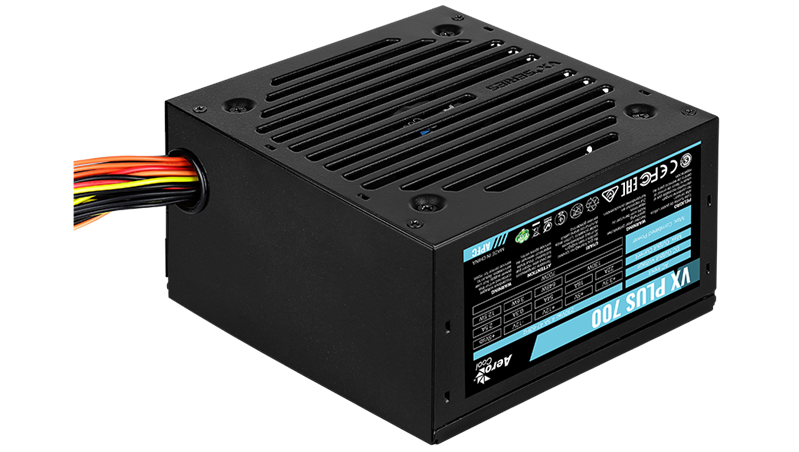 Aerocool 700W Retail VX PLUS 700 ATX v2.3 Haswell, fan 12cm, 500mm cable, power cord, 20+4P, 4+4P, PCIe 6+2P x2, PATA x3, SATA x6, FDD