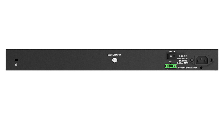 D-Link Управляемый L2 коммутатор, 24x1000Base-T, 4x10GBase-X SFP+, защита от статического электричества до 6 кВ, CLI, консольный порт RJ-45, RPS