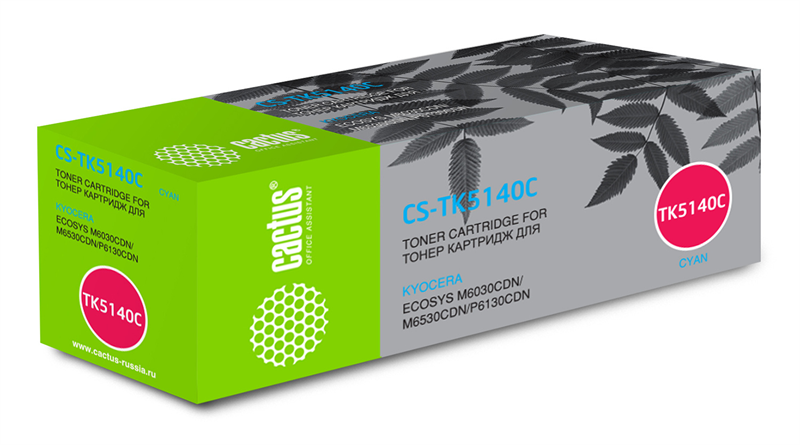 Cactus CS-TK5140C TK-5140C голубой (5000стр.) для Kyocera Ecosys M6030cdn/M6530cdn/P6130cdn