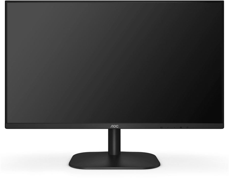 23,8" AOC 24B2XDA 1920x1080, WLED, 16:9, IPS, 250 cd, 1000:1, 20M:1, 4ms, 178/178, VGA, DVI, HDMI, 75Hz, Speakers, Tilt, Внеш, VESA, Black, 3y