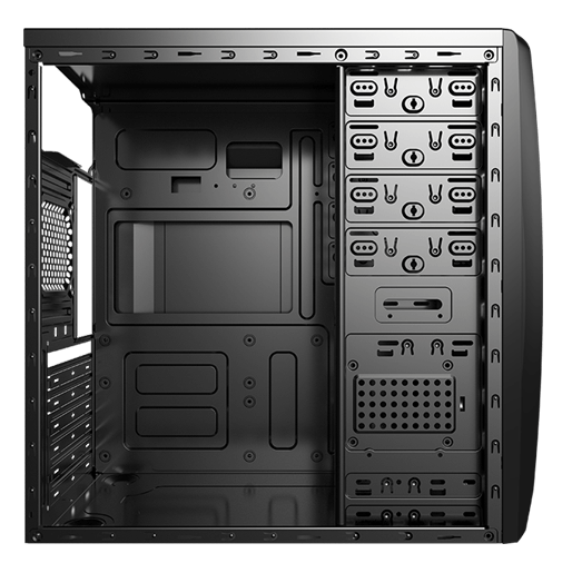Aerocool CS-1102 черный без БП ATX 1x80mm 1x120mm 2xUSB2.0 1xUSB3.0 audio