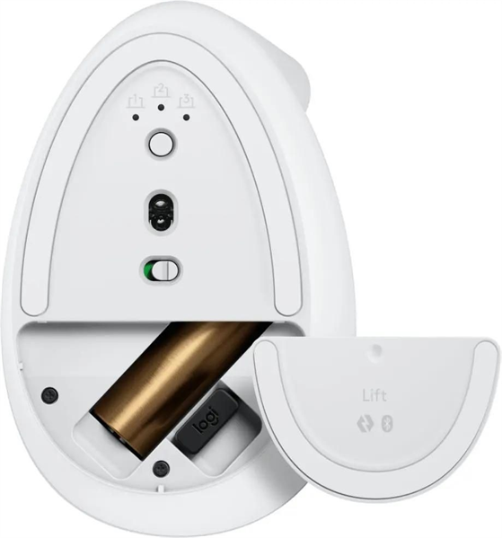 Logitech Wireless Mouse LIFT, Bluetooth, 2.4GHz (Bolt USB receiver), OFF-WHITE [910-006475]