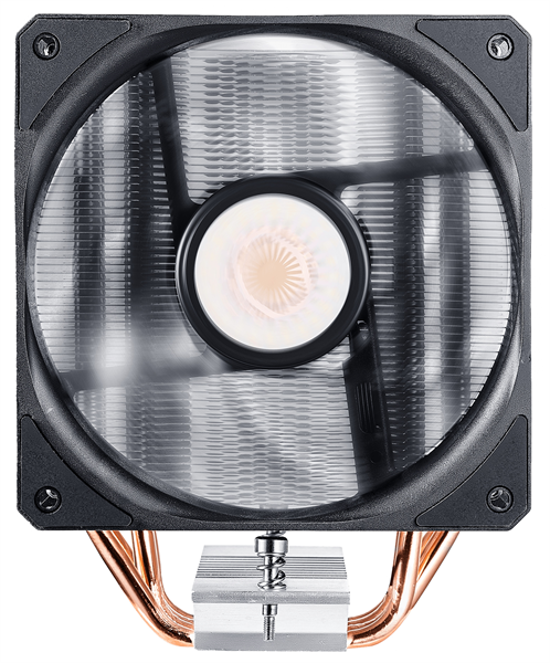 Cooler Master Hyper H410R, 600-2000 RPM, 100W, 4-pin, Red LED fan, Full Socket Support