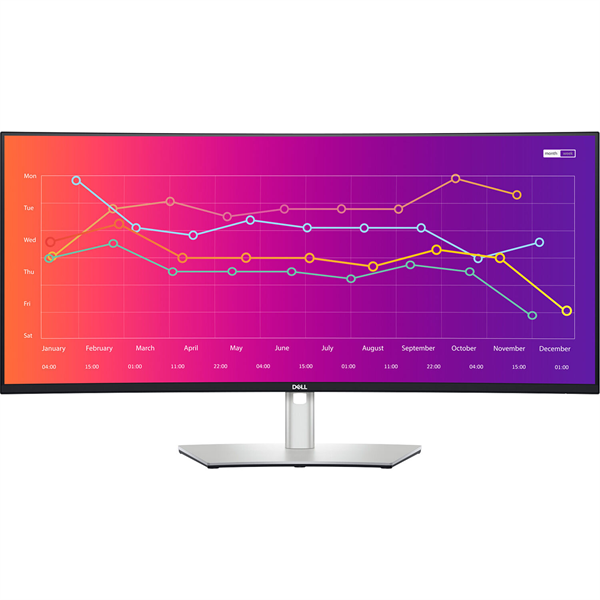 Dell 38'' U3821DW Curved S/BK ( IPS; 21:9; 300 cd/m2; 1000:1; 3840x1600; 5ms; 178/178; 1,07 bln col; DP1.4, 2xHDMI2.0, 2xUSB-C, 4xUSB 3.2(Gen), 1xUSB 3.2 Type B; RJ45; HAS; Spk 2x9W)