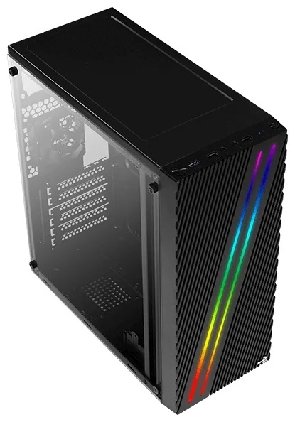 Aerocool Streak (ATX, без БП, 1x USB3.0, 2x USB2.0, RGB-подсветка)