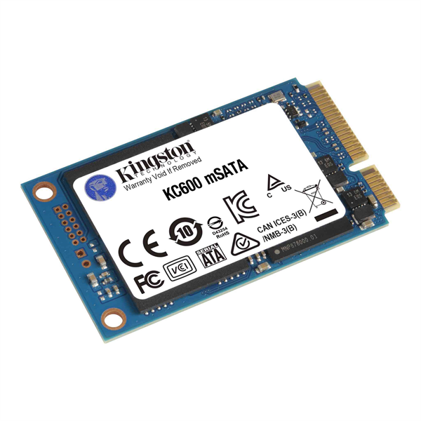 Kingston SSD 1TB SKC600MS mSATA R550/W520MB/s 3D TLC MTBF 2M 600TBW Retail 1 year