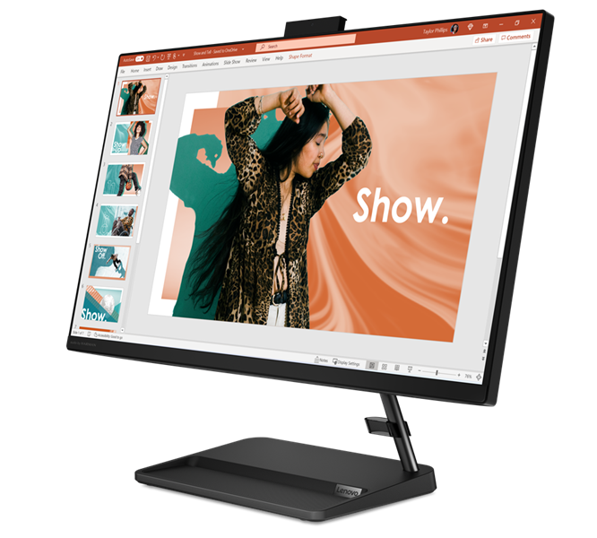 Lenovo IdeaCentre AIO 3 27IAP7 27" FHD (1920x1080) IPS 250N, i5-12450H, 2x8GB DDR4-3200, 512GB SSD M.2, Intel UHD, WiFi6, BT, 5.0MP Cam, Wireless KB&Mouse, NoOS, Black, 1Y