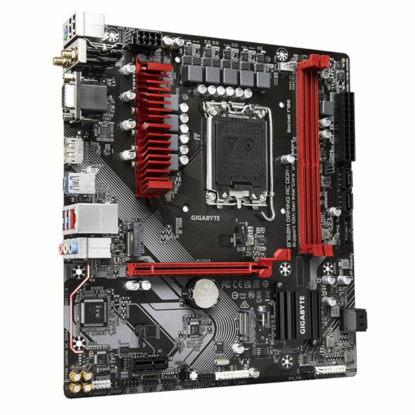 GIGABYTE B760M GAMING AC DDR4, LGA1700, B760, 2*DDR4, 4*SATA, 2*M.2, 3*USB 3.2, 2*USB 2.0, Type-C, 1*PCIx16, 1*PCIx1, D-Sub+HDMI+DP, mATX