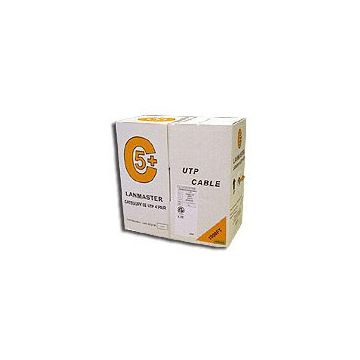 Кабель LANMASTER UTP, 4 пары, кат. 5Е, 350Mhz, LSZH, желтый, 305 м