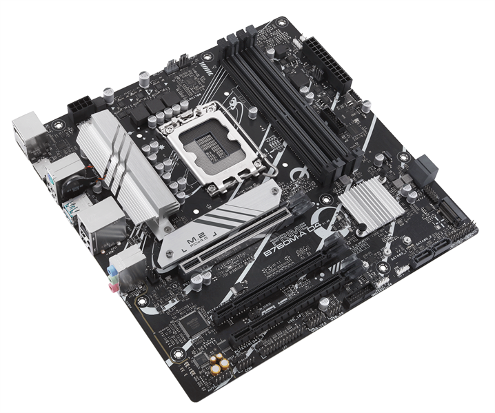 ASUS PRIME B760M-A D4-CSM, LGA1700, B760, 4*DDR4, 4*SATA, 2*M.2, 2*USB 3.2, 4*USB 2.0, 3*PCIx16, 2*PCIx1, DP+HDMI, mATX; 90MB1D00-M1EAYC