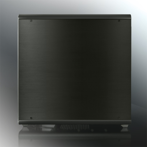 Raijintek THETIS BLACK CLASSIC (Aluminum, ATX; 1.5mm Aluminum side panel; 120x120x25 O-type LED fan pre-installed at rear; 2*USB3.0; Supports 3.5 HDD *2 + 2.5 SSD *2 ; 7 PCI slots; Rubber feet)