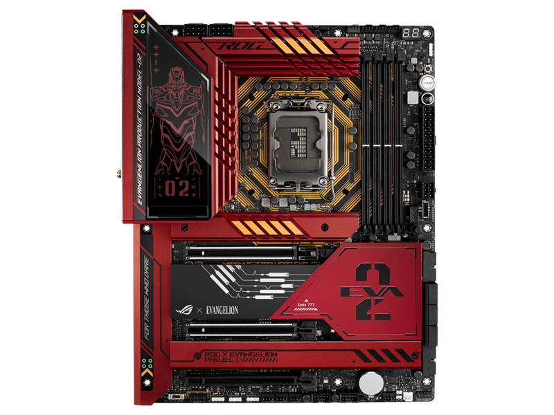 ASUS ROG MAXIMUS Z790 HERO EVA-02, LGA1700, 4*DDR5, 6*SATA, 5*M.2, 9*USB 3.2, 2*USB4, Type-C, 3*PCIx16, HDMI, ATX
